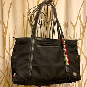 Leather And Fabric Bag From Orobianco Italy